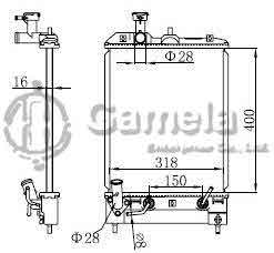 6191302107-T - Radiator-for-MITSUBISHI-EKSPORTS-CBA-H81W-2004-AT-OEM-1350A036