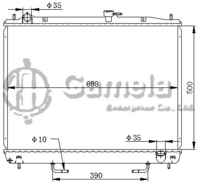 6191302180-T - Radiator-for-MITSUBISHI-PAJERO2002-V73-AT