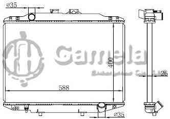 6191302182-T - Radiator-for-MITSUBISHI-R300-MT