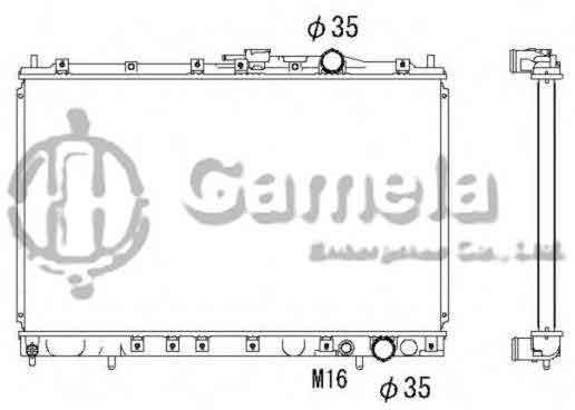 6191302189-T - Radiator-for-MITSUBISHI-SPACE-WAGON-N3-W-N4-W-4D68-92-10-MT-OEM-MB906092