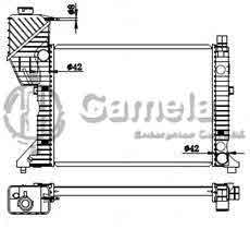 6191304014-T - Radiator-for-MERCEDES-BENZ-SPRINTER-95-06-MT-NISSENS-62687A-OEM-9015001800