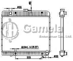 6191304023-T - Radiator-for-MERCEDES-BENZ-W123-126-280S-L6-2-8-76-85-AT-NISSENS-62680-OEM-1235013301-1235013501-1235013801-1235010901-DPI-671