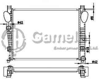 6191304034-T - Radiator-for-MERCEDES-BENZ-S350-S430-S500-S600-V6-V8-3-7-4-3-00-09-MT-NISSENS-62772-OEM-2205000103