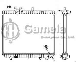 6191304043-T - Radiator-for-MERCEDES-BENZ-MB100-MT-OEM-6615003902