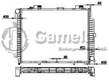 6191304062-T - Radiator-for-MERCEDES-BENZ-W210-E300D-95-02-MT-NISSENS-62692A-OEM-2105000103-DPI-2069MT