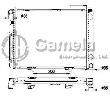 6191304084-T - Radiator-for-MERCEDES-BENZ-W201-190D-82-93-MT-NISSENS-62731A-OEM-2015001803