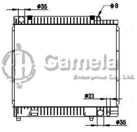 6191304092-T - Radiator-for-MERCEDES-BENZ-S-CLASS-W126-300SD-81-85-MT-MT-OEM-1265002303-1265000903-1265003503-1265000701-DPI-473