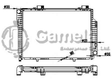 6191304098-T - Radiator-for-MERCEDES-BENZ-C-CLASS-C200-220-93-01-MT-NISSENS-62617-OEM-2025006303