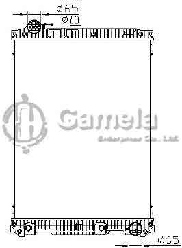 6191304102-T - Radiator-for-MERCEDES-BENZ-SK-87-96-AT-NISSENS-62646A-OEM-6525012401-6525012501-6525014101-6525016601-6525011601-6525014201-6525010103