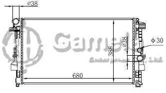 6191304106-T - Radiator-for-MERCEDES-BENZ-VIANO-VITO-03-MT-NISSENS-62572-OEM-6395010401-6395011101