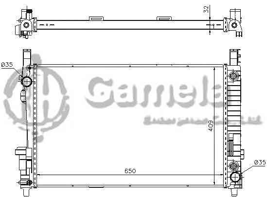 6191304111-T - Radiator-for-MERCEDES-BENZ-A-CLASS-W169-04-B-CLASS-W245-05-AT-NISSENS-62799A-OEM-1695000403-1695000504-1695001803-1695000003-1695000404-1695002103