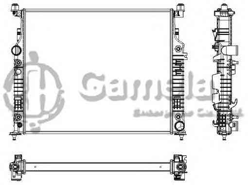 6191304128-T - Radiator-for-MERCEDES-BENZ-G-CLASS-W461-2006-AT-NISSENS-62576A-OEM-2515000103-2515000003