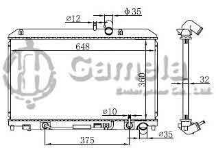 6191326012-T - Radiator-for-MAZDA-RX-8-09-11-AT-DPI-13101