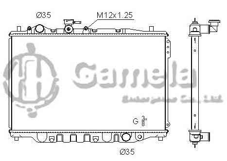 6191326029-T - Radiator-for-MAZDA-626-MX-6-L4-2-2-88-92-MT-NISSENS-62405A-62406-62391-OEM-F8C115200-FEAM15200-DPI-248MT