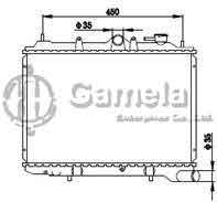 6191326094-T - Radiator-for-MAZDA-323-85-1-6-MT-NISSENS-62442-OEM-B63115200A-DPI-243