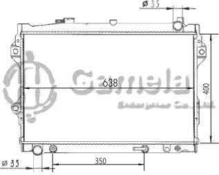 6191326157-T - Radiator-for-MAZDA-PICKUP-2-6PROCEED-WAGON-90-96-AT-OEM-G61315200A