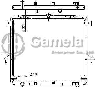 6191419019-T - Radiator-for-NISSAN-NAVARA-MT