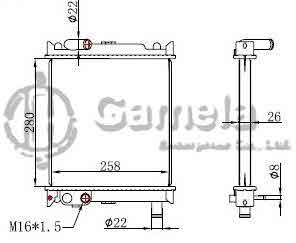 6191419031-T - Radiator-for-NISSAN-URVAN-TD27-04-MT