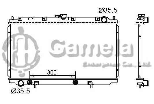 6191419085-T - Radiator-for-NISSAN-PRIMERA-P11-16V-2-0D-1996-AT