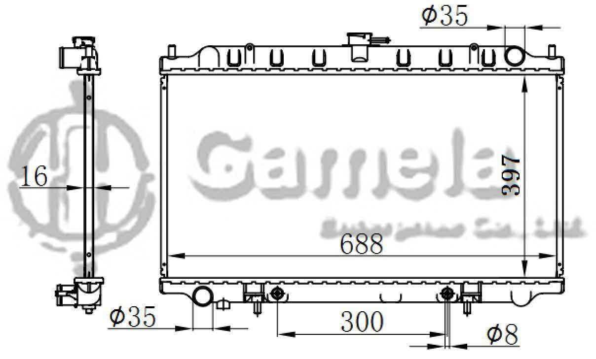 6191419086-T - Radiator-for-NISSAN