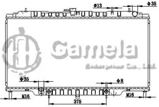 6191419147-T - Radiator-for-NISSAN-PATROL-GR-II-Y61-97-00-AT-NISSENS-62953A-OEM-21460VB300-21460VB301-21460VB800