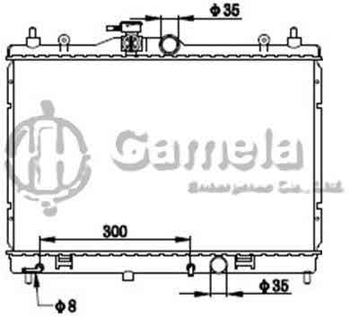 6191419159-T - Radiator-for-NISSAN-TIIDA-SC11-06-AT-OEM-21460ED000