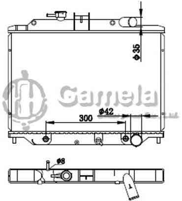 6191419177-T - Radiator-for-NISSAN-UN-VAN-2-6-06-AT