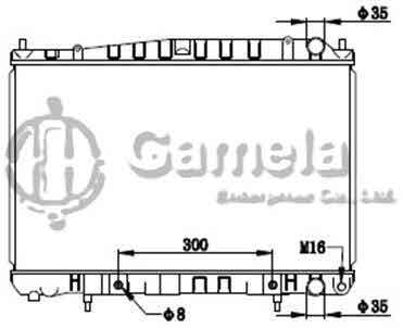 6191419191-T - Radiator-for-NISSAN-LAUREL-SC35-97-99-AT-OEM-214606L000-214606L010