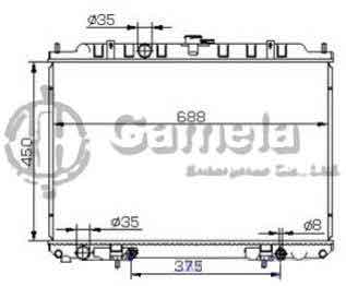 6191419255-T - Radiator-for-NISSAN-AT