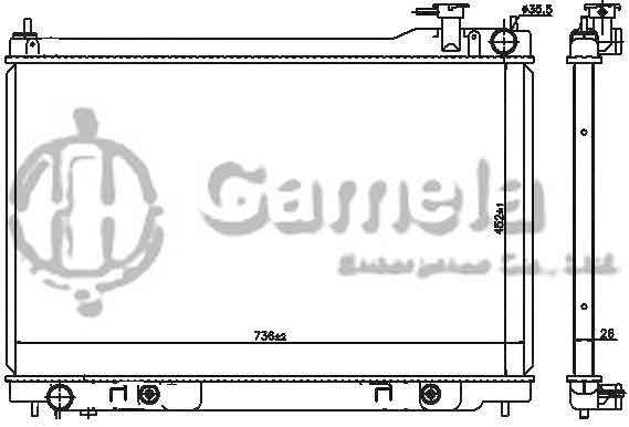 6191419268-T - Radiator-for-NISSAN-AT-DPI-2455