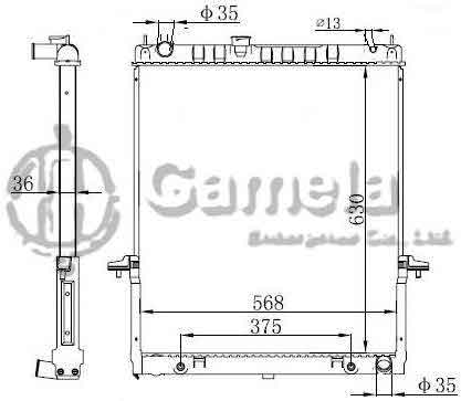 6191419269-T - Radiator-for-NISSAN-AT