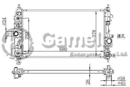 6191516012-T - Radiator-for-OPEL-ASTRA-J-1-4-1-6-09-AT-NISSENS-630724-OEM-13311079-1300306