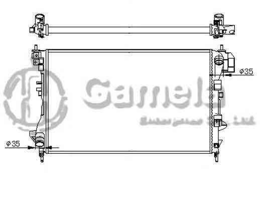 6191516013-T - Radiator-for-OPEL-SIGNUM-VECTRA-C-16V-24V-Tdi-2-0-2-2-3-2i-2002-MT-NISSENS-63022A-OEM-24418341-1300245-1300246-24418343