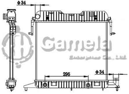 6191516035-T - Radiator-for-OPEL-OMEGA-A-1-8-86-94-AT-NISSENS-63042-OEM-90280692-1300011-1300131-90443402