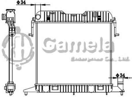 6191516036-T - Radiator-for-OPEL-OMEGA-A-1-8-86-94-MT-NISSENS-63043-OEM-1300009-90280691-13000098-52453033