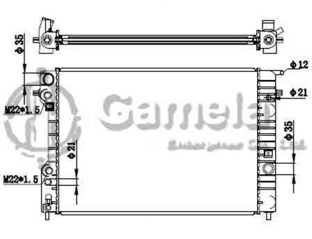 6191516038-T - Radiator-for-OPEL-OMEGA-B-94-03-MT