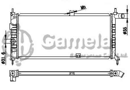 6191516067-T - Radiator-for-OPEL-KADETTE-1-6-84-94-MT-NISSENS-632741-OEM-1302029-1302077