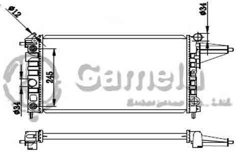 6191516070-T - Radiator-for-OPEL-VECTRA-A-1-4-88-MT