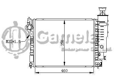 6191607020-T - Radiator-for-PEUGEOT-405-1-4-92-MT-NISSENS-63524-OEM-1301E6-1331RK