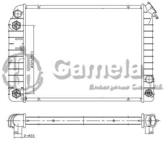 6191620002-T - Radiator-for-PONTIAC-FIERO-L4-V6-2-5-2-8-84-88-AT-OEM-3051175-3055085-3056720-3056721-3057620-3057621-DPI-828