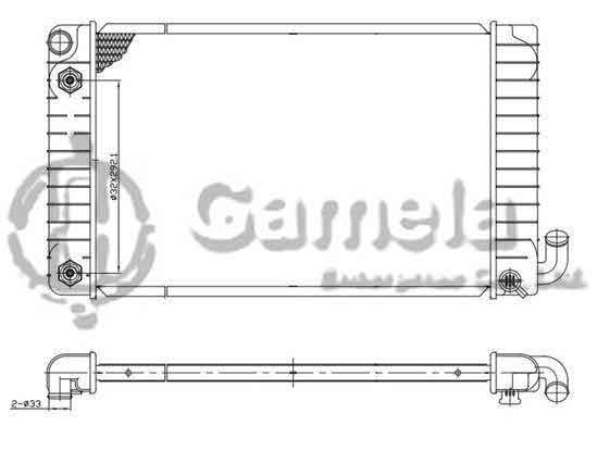 6191620008-T - Radiator-for-PONTIAC-GRAND-AM-L4-2-5-89-91-AT-NISSENS-69121A-OEM-52452574-52452575-52451317-52450146-52450248-DPI-1043