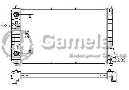 6191620032-T - Radiator-for-PONTIAC-SUNFIRE-L4-2-2-2-4-95-02-AT-NISSENS-60917A-OEM-52470926-52471112-52470925-52463624-DPI-1687