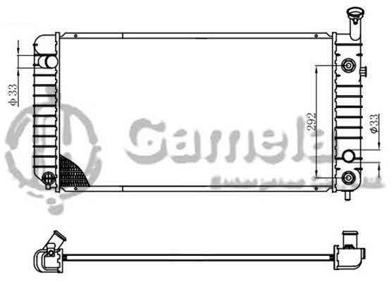 6191620038-T - Radiator-for-PONTIAC-GRAND-PRIX-V6-3-1-91-93-AT-NISSENS-60895A-OEM-52455459-DPI-1206