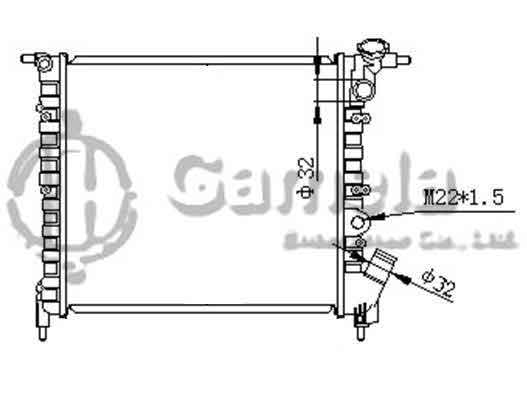 6191814015-T - Radiator-for-RENAULT-CLIO-1-1-90-98-MT-NISSENS-63928-OEM-7701034767