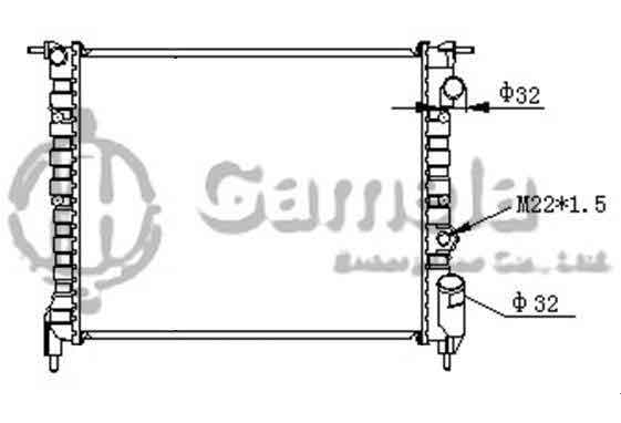 6191814017-T - Radiator-for-RENAULT-CLIO-R21-16V1-4-1-7-1-8i-90-98-MT-NISSENS-63919-OEM-7701034769-7700784038