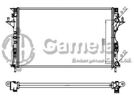 6191814023-T - Radiator-for-RENAULT-LAGUNA-16V-Dci-1-8-2-0i-1-9-01-MT-NISSENS-63813-OEM-8200008764