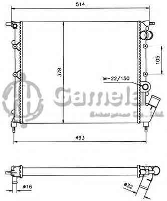 6191814036-T - Radiator-for-RENAULT-EXPRESS-BOX-1-2-1-4-85-98-MT-NISSENS-63894-OEM-6006000709