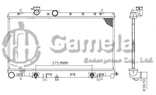 6191902021-T - Radiator-for-SUBARU-IMPREZA-H4-2-5-02-07-AT-OEM-45119FE040-DPI-2464