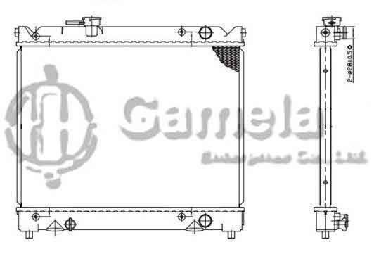 6191926011-T - Radiator-for-SUZUKI-SIDEKICK-GEO-TRACKER-L4-1-6-89-98-MT-DPI-1330