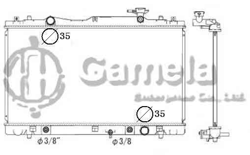 6191926047-T - Radiator-for-SUZUKI-KIZASHI-2-4L-I4-10-11-AT-DPI-13250